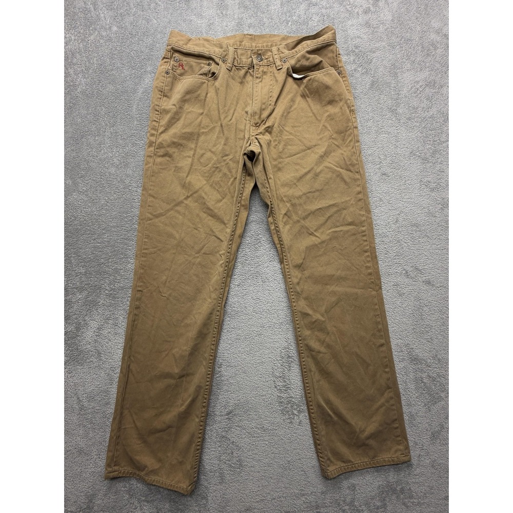 Polo Ralph Lauren Pants Mens Measured 32x29 Beige Chino Regular Fit Authentic